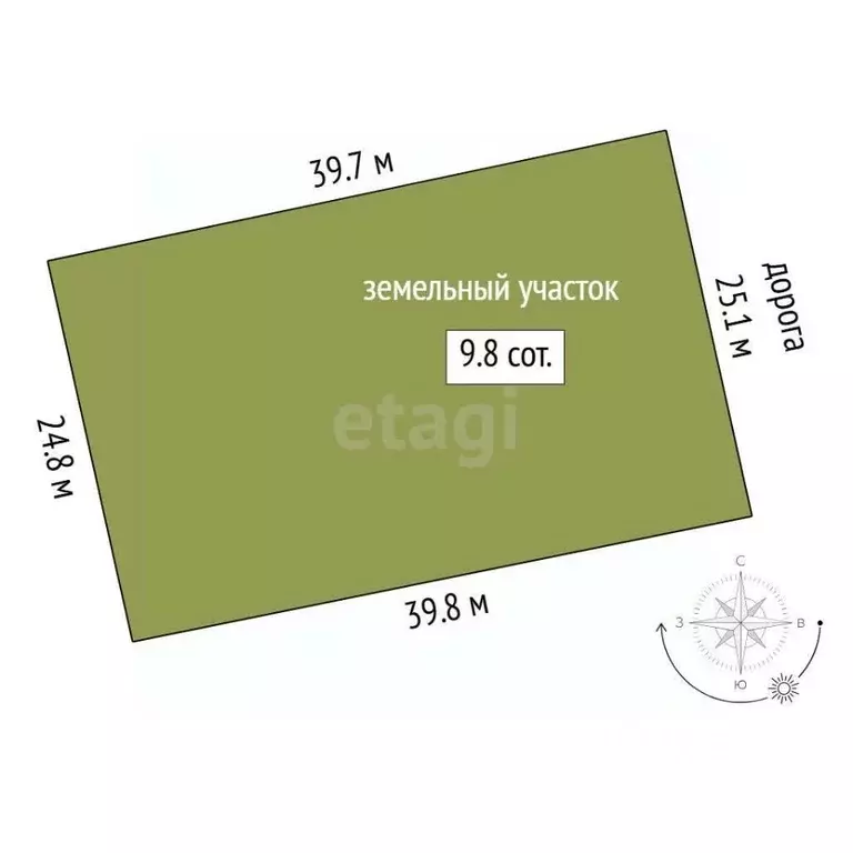 Участок в Тюменская область, Тюменский муниципальный округ, Исток СНТ  ... - Фото 2