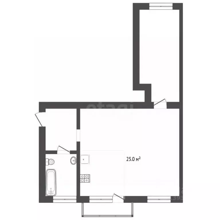 1-к кв. Тюменская область, Тюмень Одесская ул., 51 (54.6 м) - Фото 2