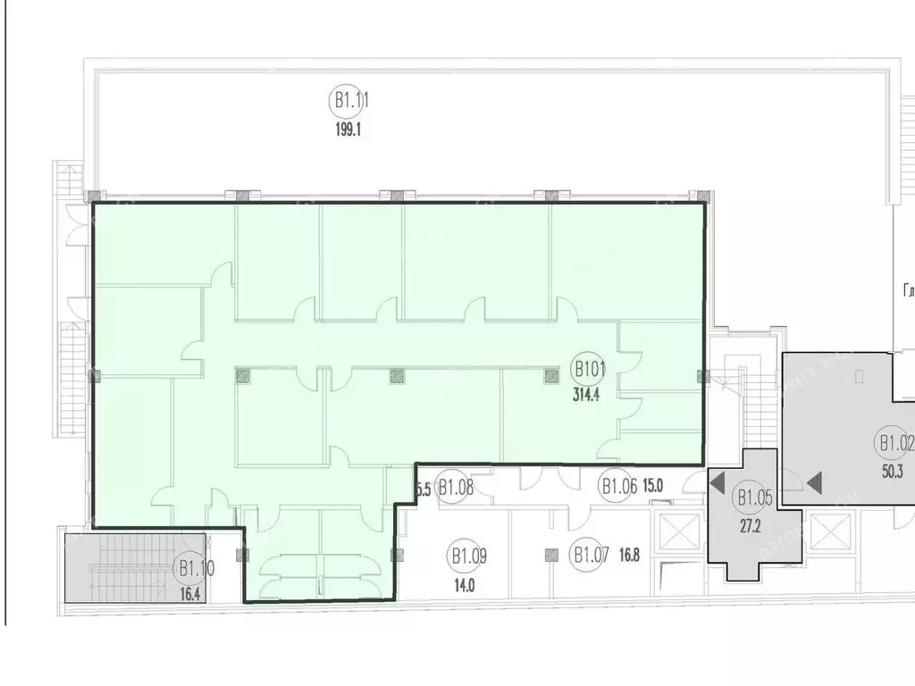 Офис в Санкт-Петербург 2-я Советская ул., 17 (314 м) - Фото 2