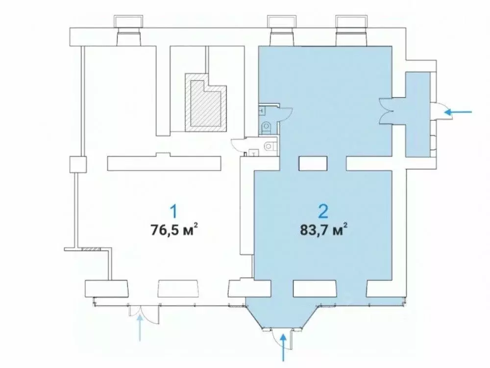 Торговая площадь в Москва Брянская ул., 12 (84 м) - Фото 2