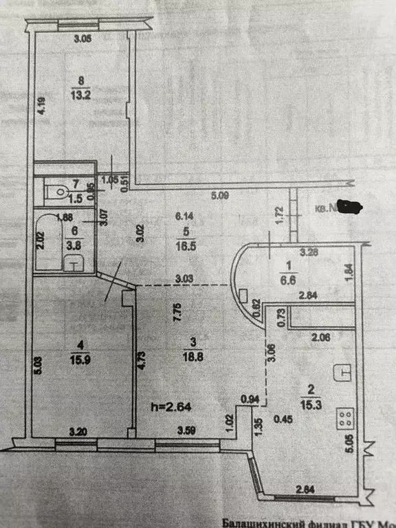 3-к. квартира, 91,6 м, 5/10 эт. - Фото 0