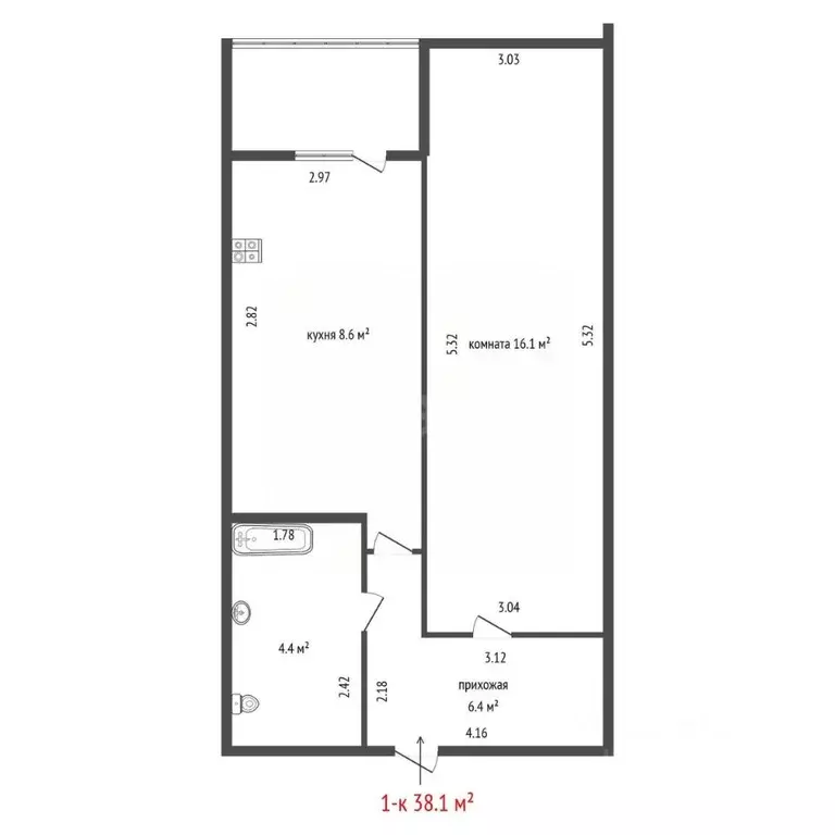 1-к кв. Свердловская область, Екатеринбург ул. Старых Большевиков, 3В ... - Фото 2