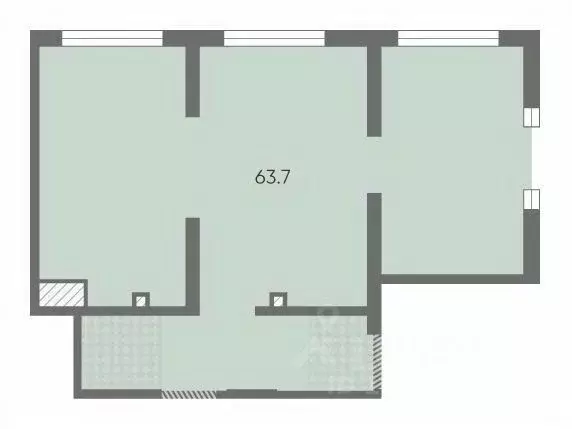 Помещение свободного назначения в Санкт-Петербург Октябрьская ... - Фото 1