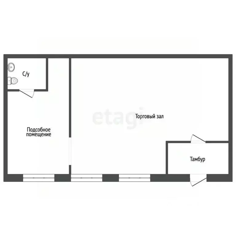 Торговая площадь в Тюменская область, Тобольск Менделеево мкр, 12 (73 ... - Фото 2