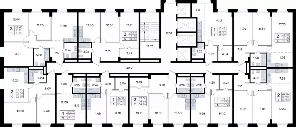 3-к кв. Приморский край, Владивосток ул. Тухачевского, 80 (71.12 м) - Фото 1