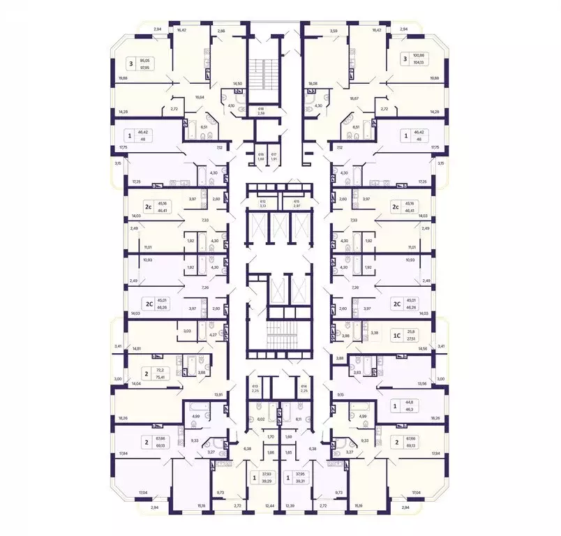 3-комнатная квартира: Новосибирск, Кировский район, Северо-Чемской ... - Фото 1