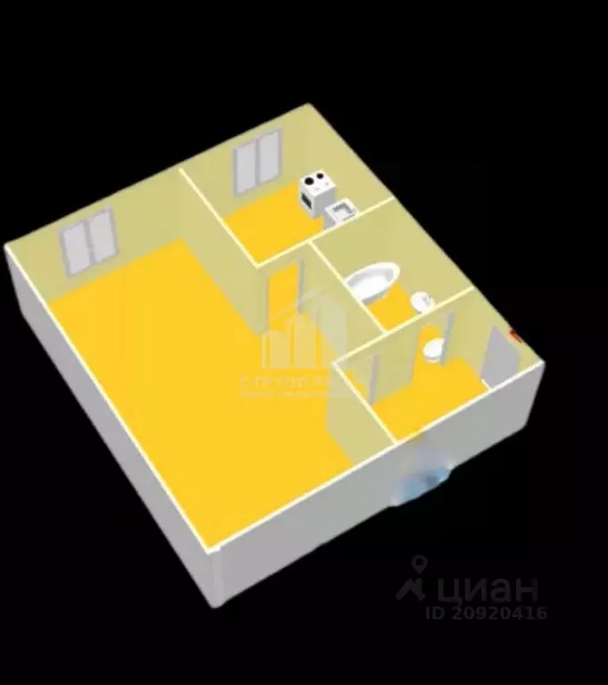 1-к кв. Калининградская область, Калининград ул. Генерала Соммера, 22 ... - Фото 2