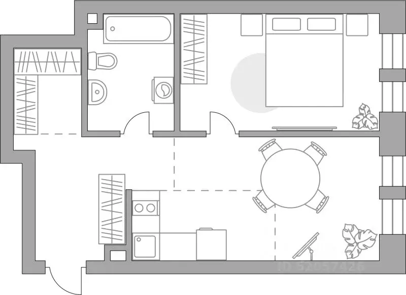 1-к кв. Москва Дубининская ул. (58.29 м) - Фото 1
