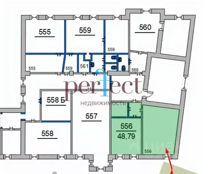 Помещение свободного назначения в Москва Новослободская ул., 26С1 (49 ... - Фото 2