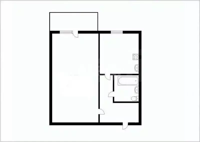 1-к кв. Кемеровская область, Междуреченск Весенняя ул., 26А (28.5 м) - Фото 2