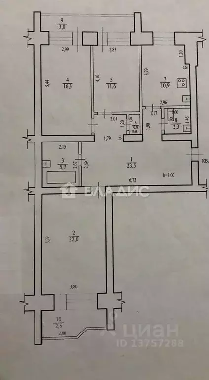 3-к кв. Забайкальский край, Чита Красноярская ул., 12 (98.6 м) - Фото 2