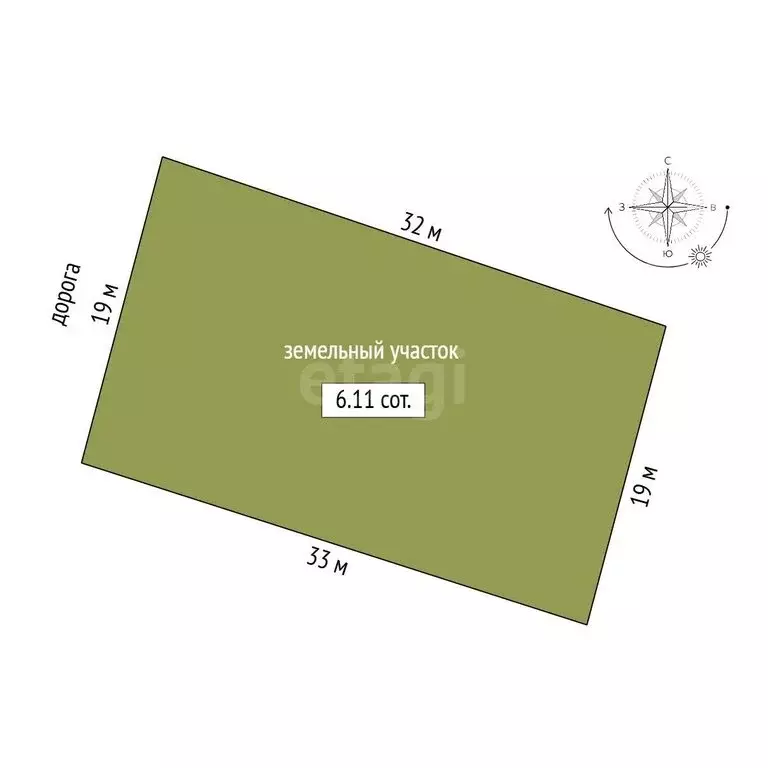 Участок в Севастополь, ТСН СТ Дружба (6.11 м) - Фото 1