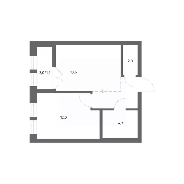 1-к кв. Ленинградская область, Ломоносовский район, Аннинское ... - Фото 1