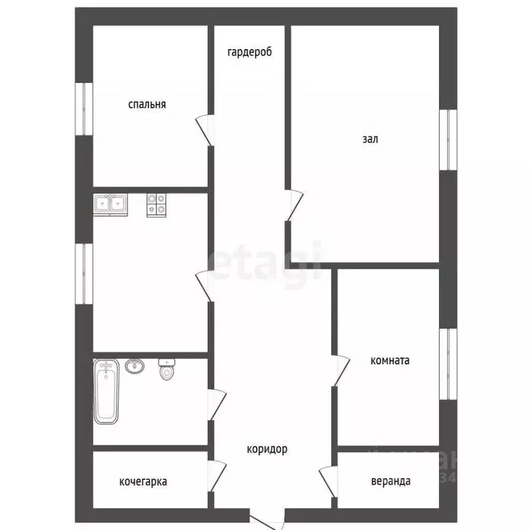 Дом в Свердловская область, Тугулымский муниципальный округ, пос. ... - Фото 2