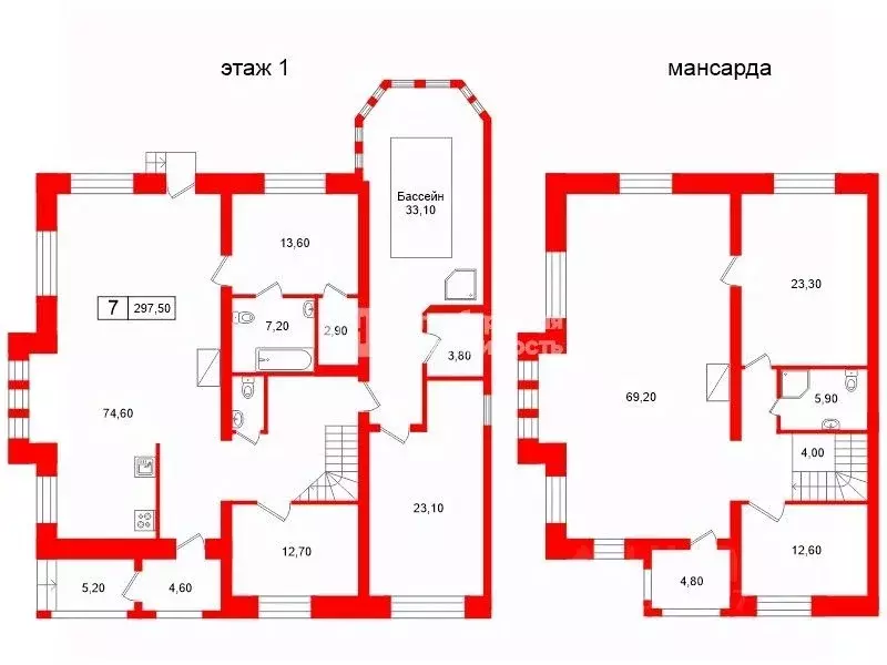 Дом в Санкт-Петербург пос. Александровская, ул. Пулковская, 16 (298 м) - Фото 2