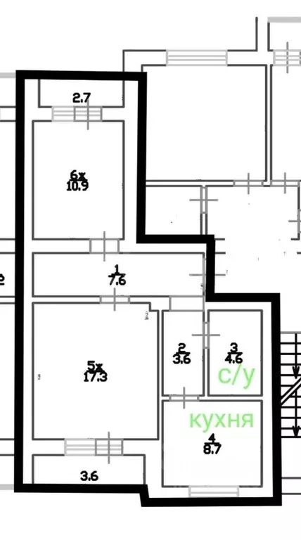 2-к кв. Калининградская область, Зеленоградск Окружная ул., 2 (52.8 м) - Фото 2