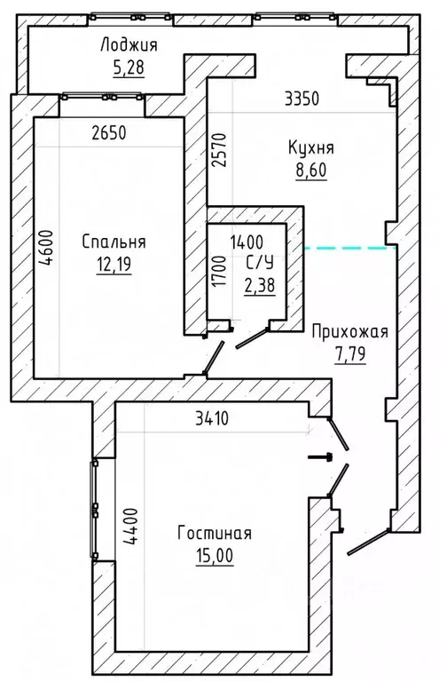 2-к кв. Кабардино-Балкария, Баксан ул. Фрунзе (51.4 м) - Фото 2