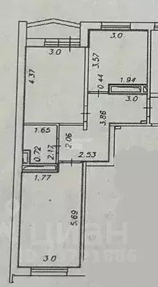 2-к кв. Ямало-Ненецкий АО, Ноябрьск Магистральная ул., 123 (54.0 м) - Фото 2
