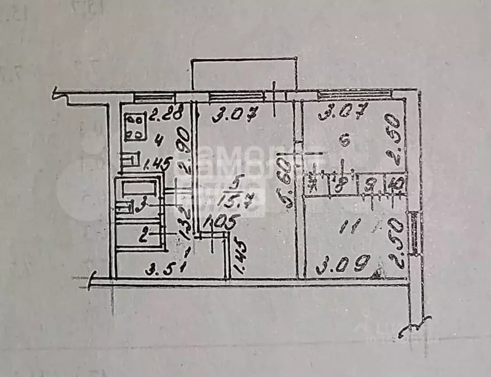 3-к кв. Липецкая область, Липецк ул. Вермишева, 13 (47.2 м) - Фото 2
