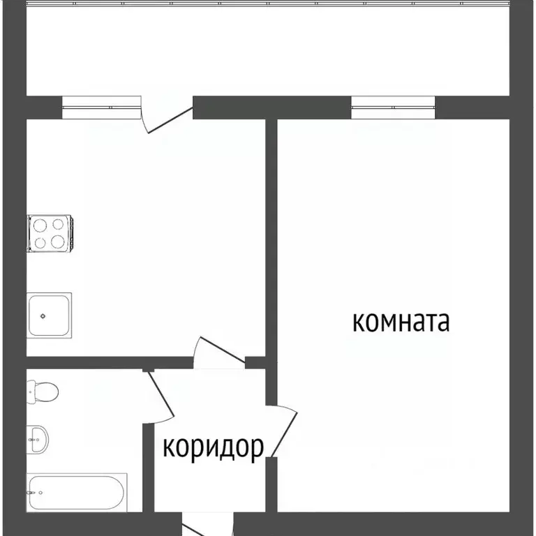 1-к кв. Тюменская область, Ишим бул. Белоусова (28.5 м) - Фото 1