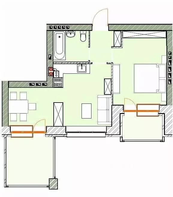 1-к кв. Ярославская область, Ярославль ул. Шевелюха, 128 (54.98 м) - Фото 0