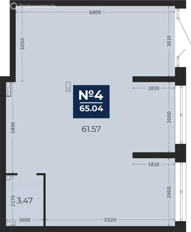 Помещение свободного назначения (65.04 м) - Фото 1