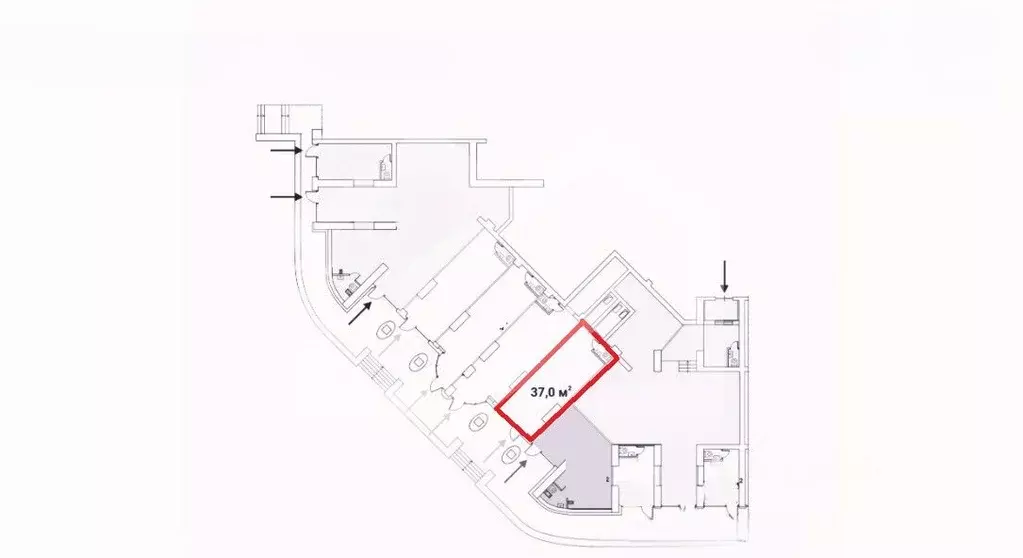 Помещение свободного назначения в Москва Ярцевская ул., 27к1 (37 м) - Фото 2