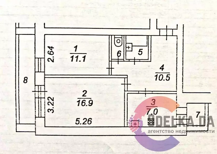 2-комнатная квартира: Нефтекамск, Парковая улица, 5 (49.4 м) - Фото 1