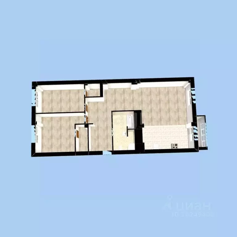 3-к кв. Башкортостан, Уфа ул. Пушкина, 45/1 (133.6 м) - Фото 1
