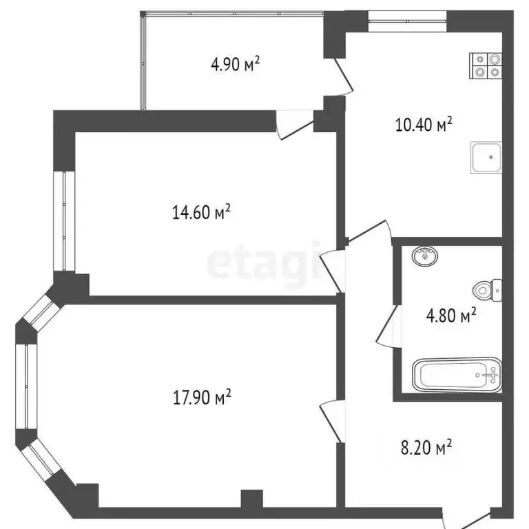 2-к кв. Ростовская область, Ростов-на-Дону Доломановский пер., 118 ... - Фото 1