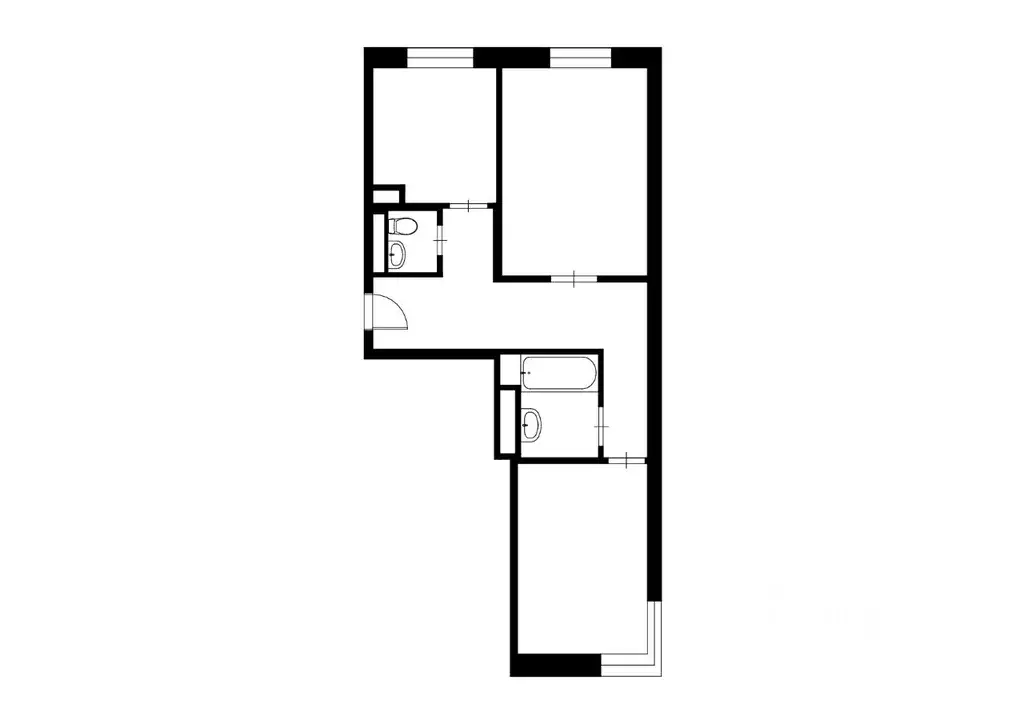 2-к кв. Московская область, Мытищи ул. Мира, 34А (62.0 м) - Фото 2