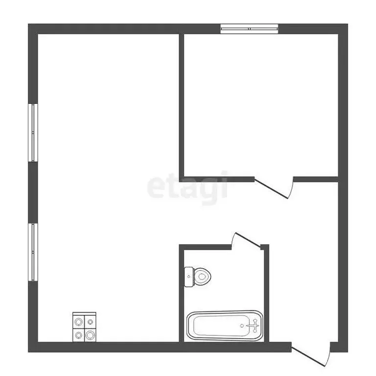 2-комнатная квартира: Троицк, посёлок Пятилетка, Новая улица, 17 (43.8 ... - Фото 1