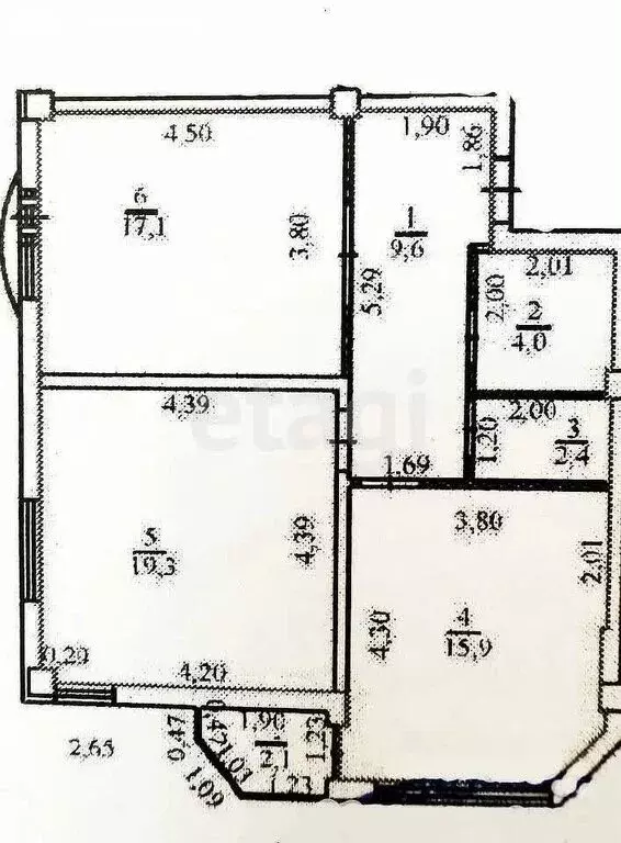 2-комнатная квартира: Севастополь, улица Руднева, 26Бк1 (68.3 м) - Фото 0