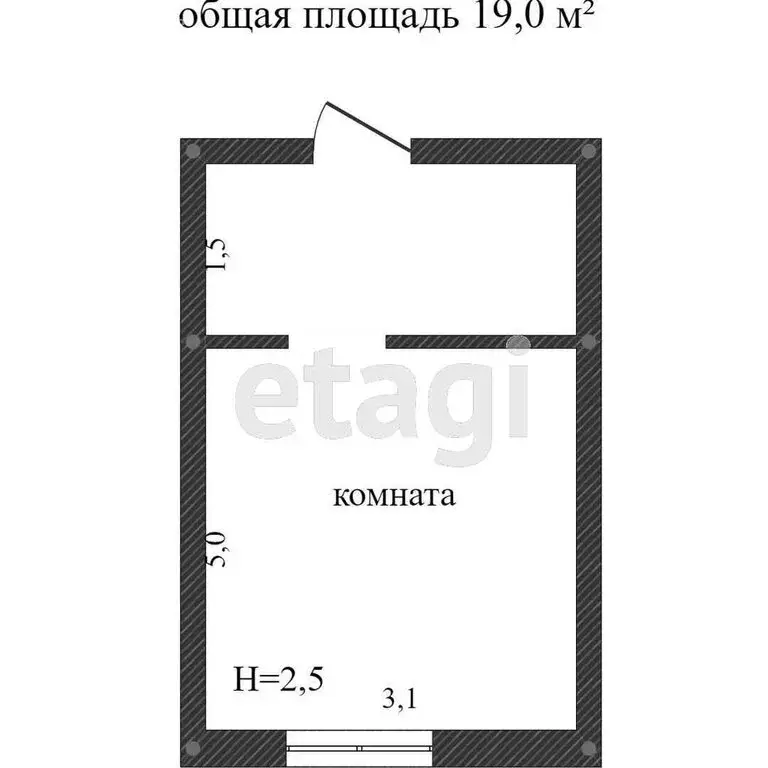 Квартира-студия: Кострома, улица Голубкова, 10 (18.8 м) - Фото 0