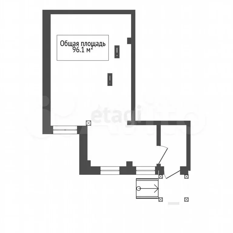 Сдам помещение свободного назначения, 96.1 м - Фото 0