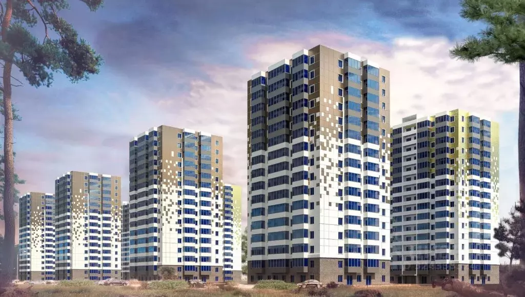 1-к кв. Бурятия, Улан-Удэ 140Б мкр, СмитИнвест жилой квартал,  (39.1 ... - Фото 1