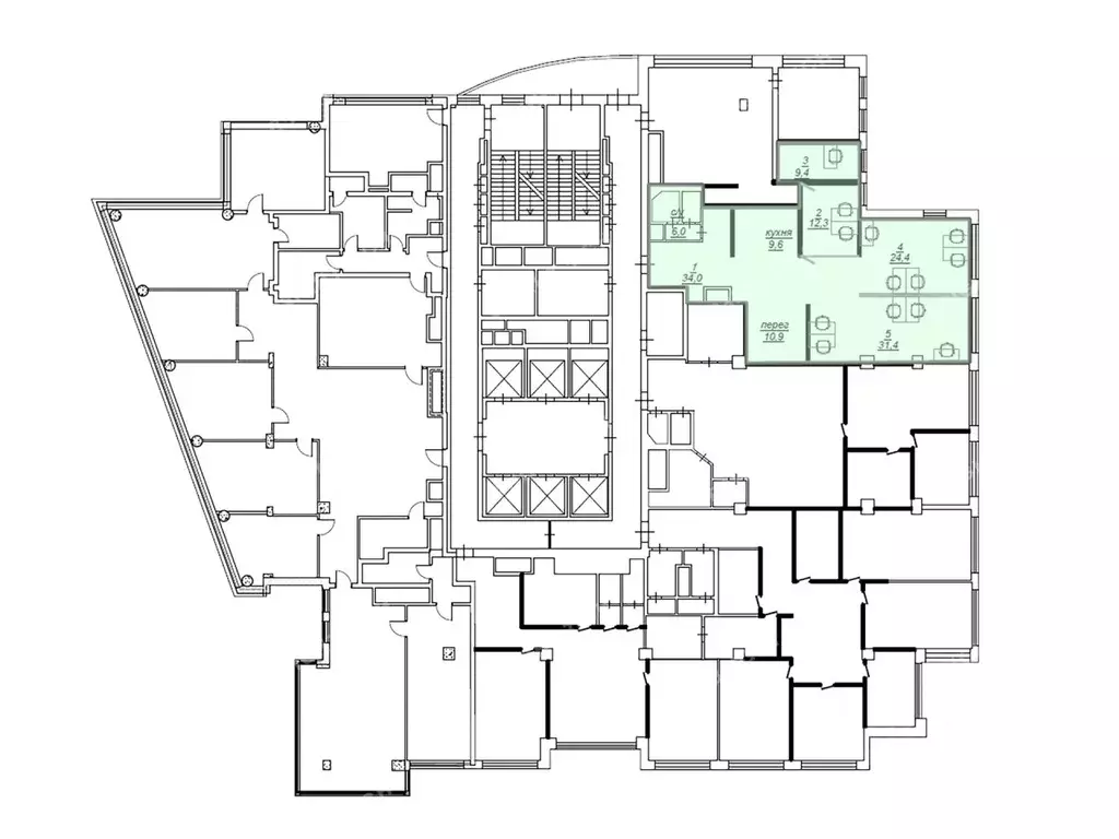 Офис в Москва Ленинский просп., 15А (157 м) - Фото 2