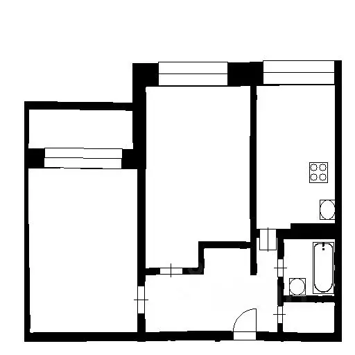 2-к кв. Санкт-Петербург Звездная ул., 5К1 (56.0 м) - Фото 1