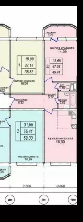 1-к кв. Новосибирская область, Новосибирск Вертковская ул., 117 (50.0 ... - Фото 1