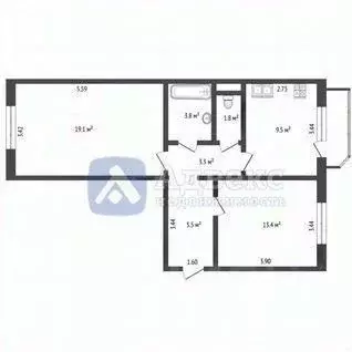 2-к кв. Тюменская область, Тюмень Широтная ул., 165к4 (56.3 м) - Фото 2