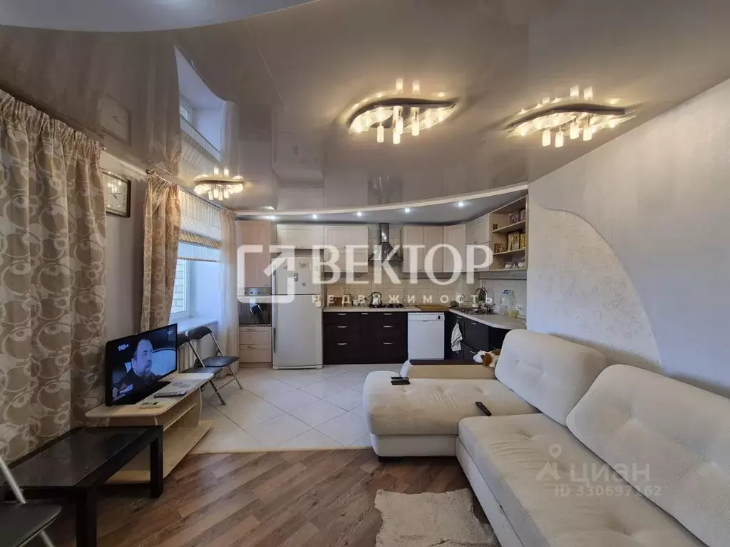 3-к кв. Ярославская область, Ярославль ул. Лескова, 28к2 (76.1 м) - Фото 1