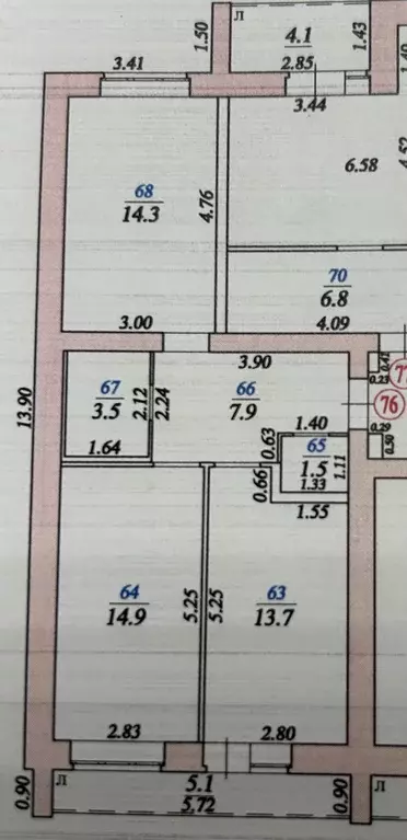 Продаётся 2-к квартира, 60.9 м - Фото 0