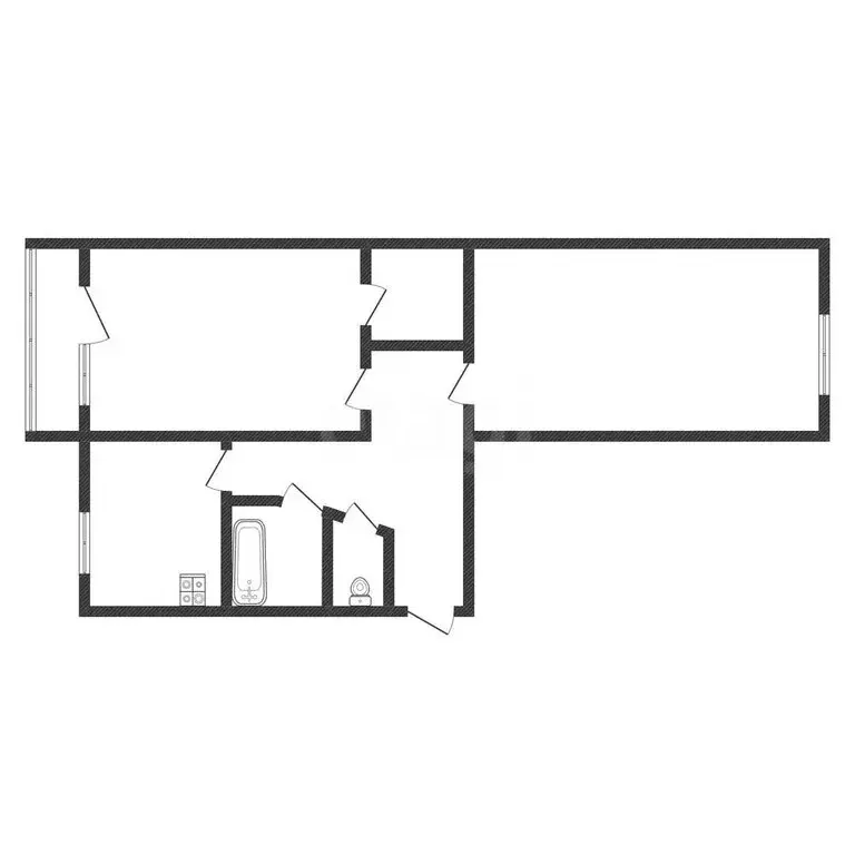 2-комнатная квартира: Черкесск, Комсомольская улица, 29 (48.4 м) - Фото 2