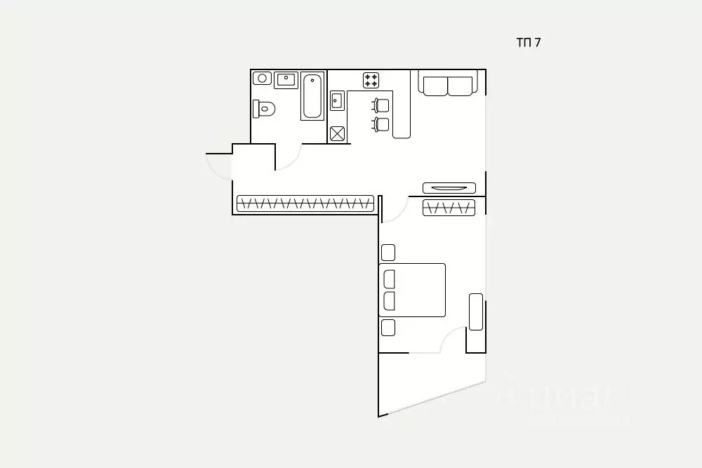 2-к кв. Москва Автозаводская ул., 23Бк2 (47.0 м) - Фото 2