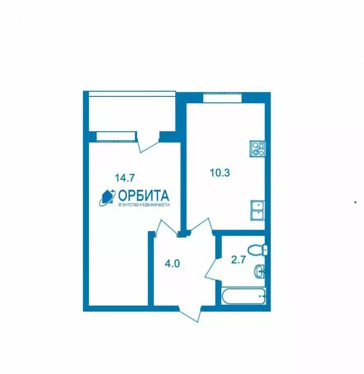 1-комнатная квартира: Тюмень, Харьковская улица, 85А (31.7 м) - Фото 0