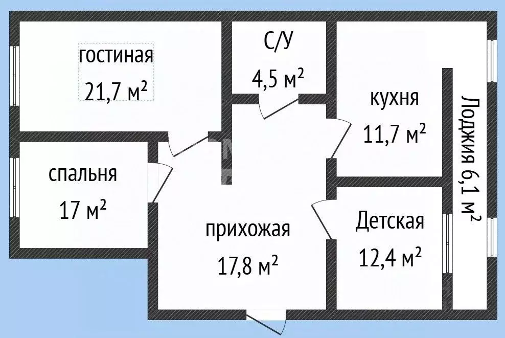 3-к кв. Дагестан, Махачкала ул. Керимова, 51к3 (91.2 м) - Фото 2