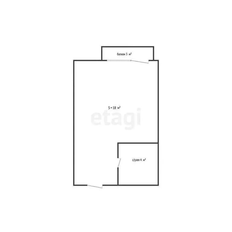 Квартира-студия: Цемдолина, Парковая улица, 32к97 (22 м) - Фото 0