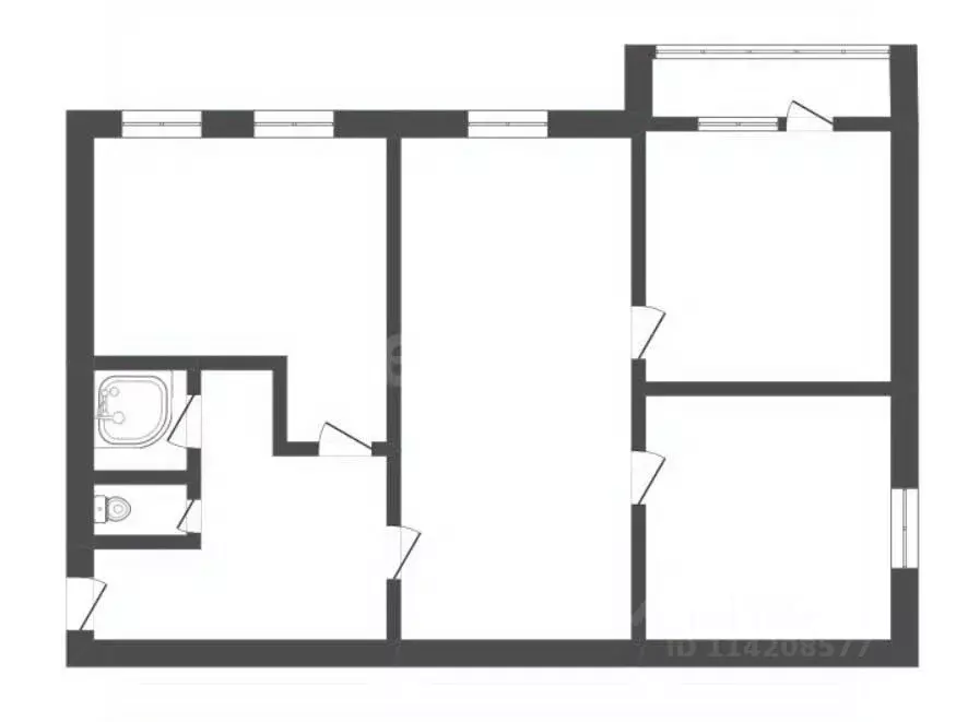 3-к кв. Воронежская область, Борисоглебск Северный мкр, 32А (64.6 м) - Фото 2