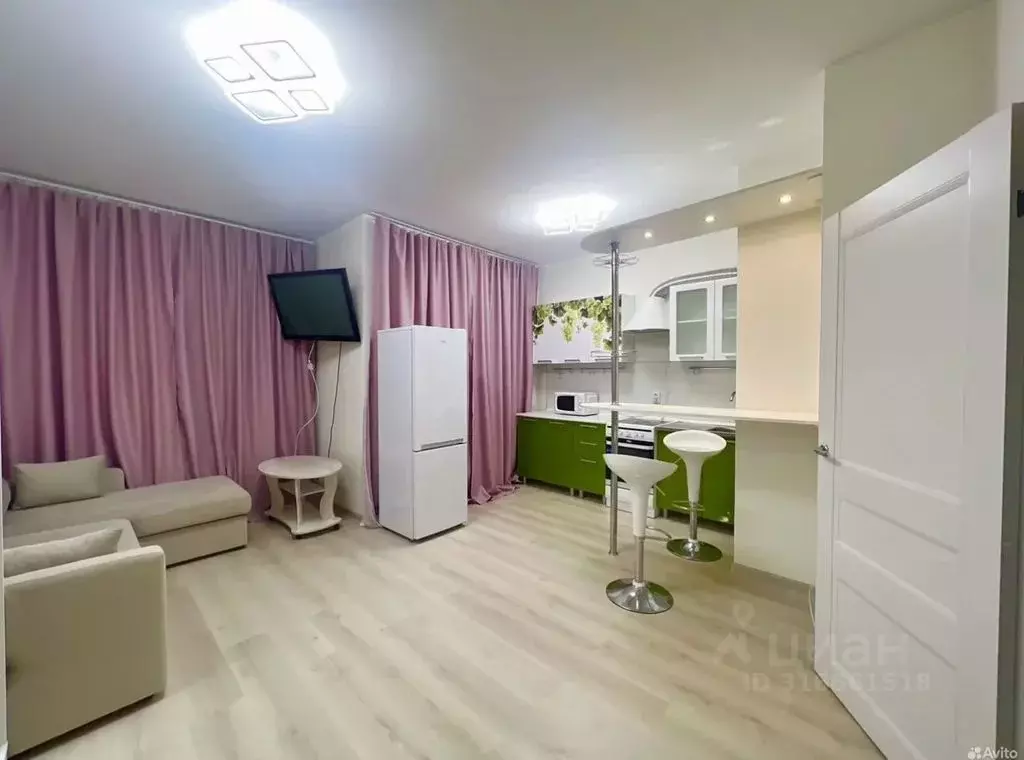 Студия Санкт-Петербург ул. Русановская, 20к1 (28.0 м) - Фото 1