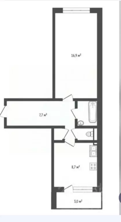 1-к кв. Санкт-Петербург ул. Десантников, 12к1 (37.5 м) - Фото 1
